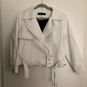 White Leather Jacket (Faux)